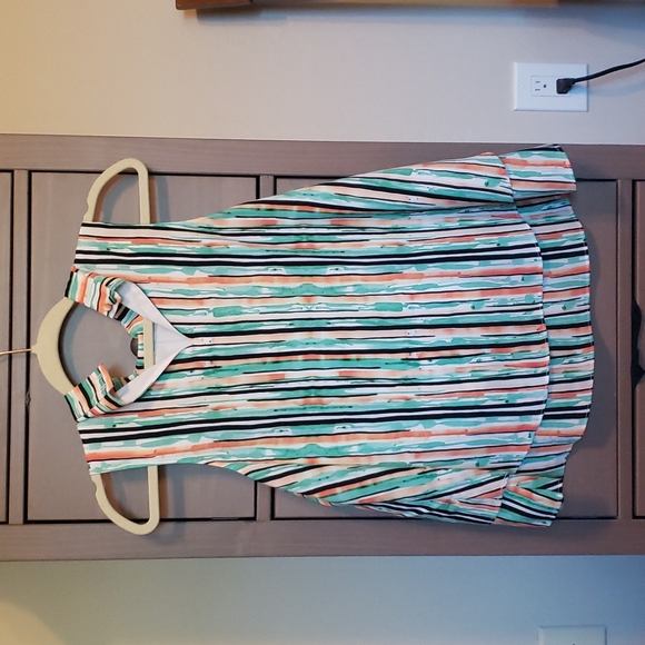 Anthropologie Lindsey Tiered Top in Blue Motif by Hutch Size Small - Picture 5 of 9